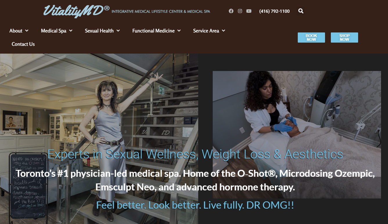 Vitality MD offers services with amazing results as a medspa Toronto Avenue road.