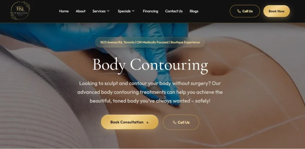 Body contouring clinics Toronto body sculpting by The Beauty Lounge Toronto.