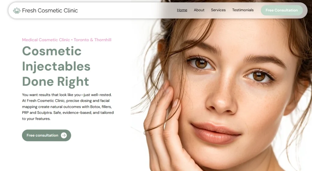 Best botox clinic in Toronto offering advanced aesthetic treatments at the Fresh Cosmetic Clinic.