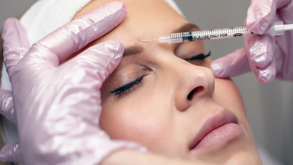 Initial consultation and facial assessment focused on the best botox in Toronto.