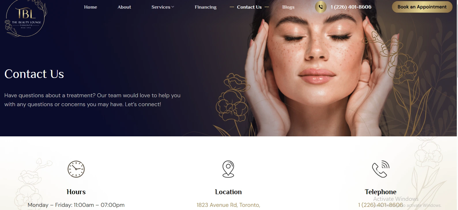 Laser hair removal Etobicoke Toronto contact