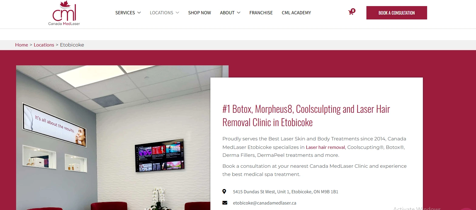 Laser hair removal Etobicoke Toronto MedLaser