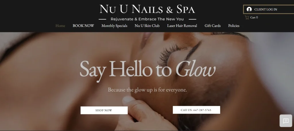 Nu U Nails & Spa offering laser hair removal for black skin Toronto.