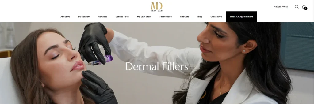 Clients choose MD Skin Lab for advanced aesthetic care as the best lip fillers Toronto.