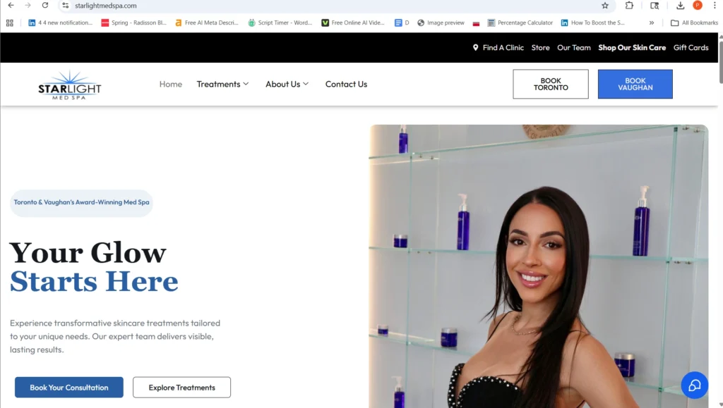 Starlight Med Spa offers advanced treatments as a trusted Toronto med spa. Bayview.