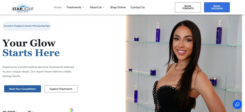 Starlight Med Spa offers advanced treatments as a trusted Toronto med spa Bayview.