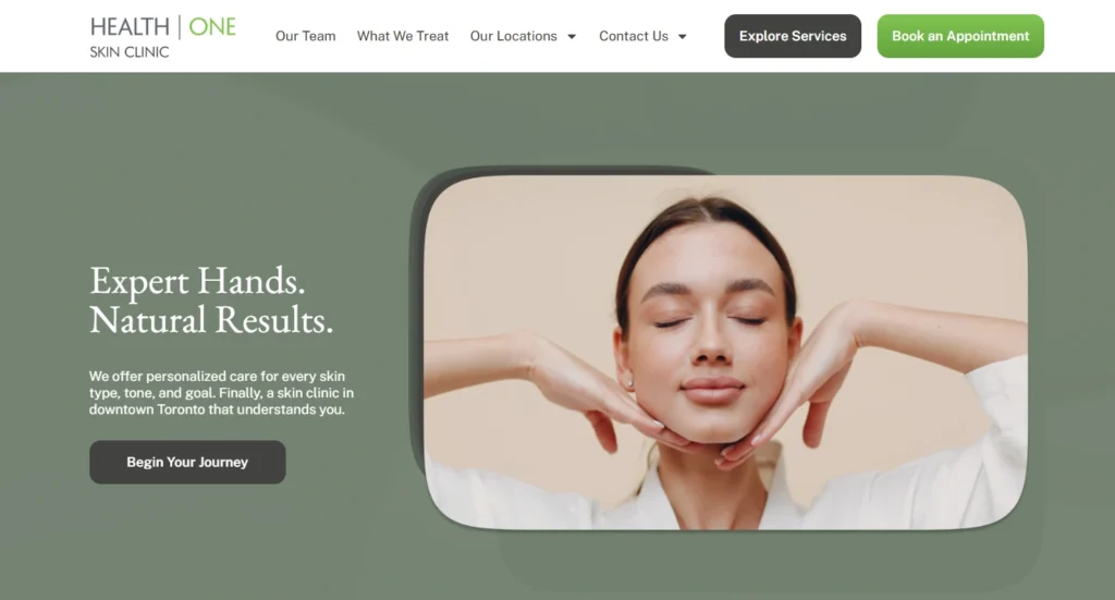 Botox downtown Toronto treatment at HealthOne Harbourfront Skin Clinic.
