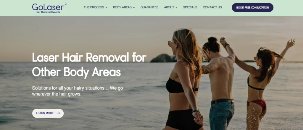 GoLaser - back hair laser removal in Toronto.