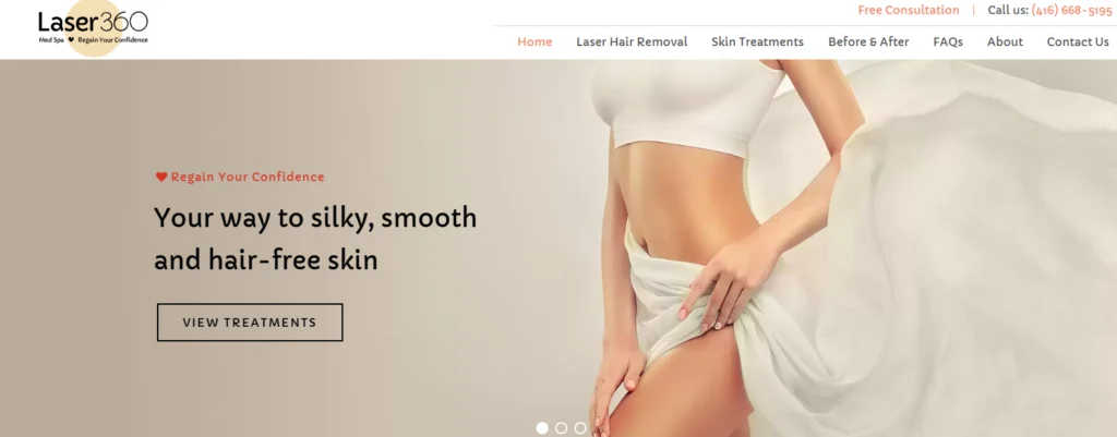 Laser 360 Med Spa - Brazilian bikini laser hair removal clinics in Toronto.