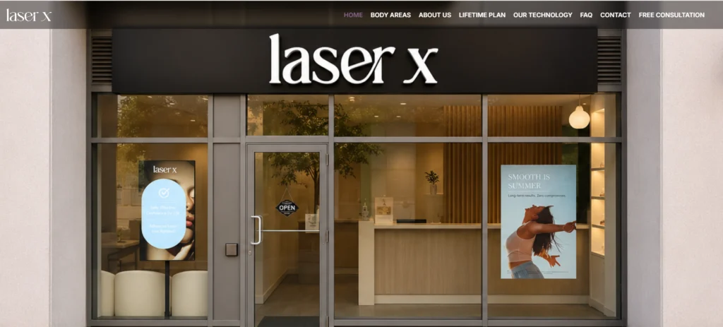 Laser X - leg laser hair removal clinics in Toronto.