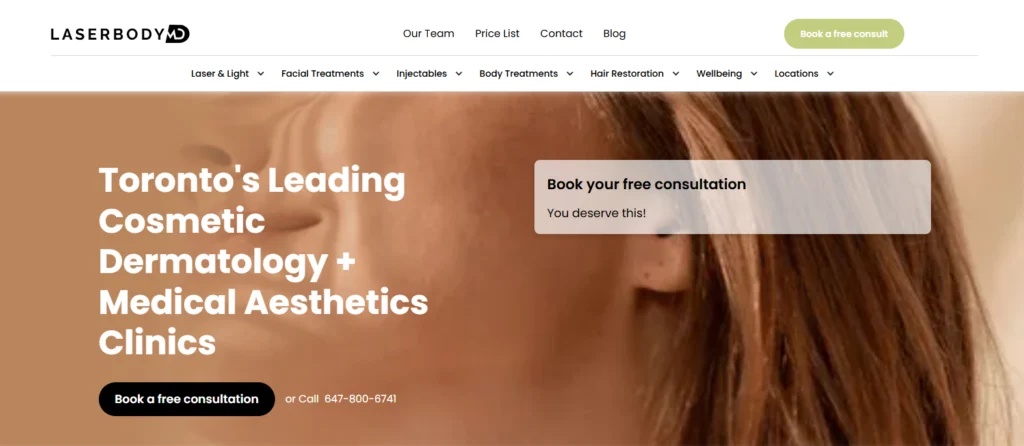 LaserBody MD - laser hair removal centre near Avenue Road in Toronto.