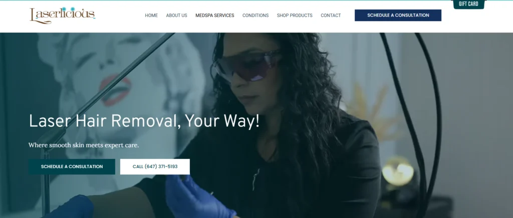 Laserlicious - ingrown hair laser removal in Toronto.