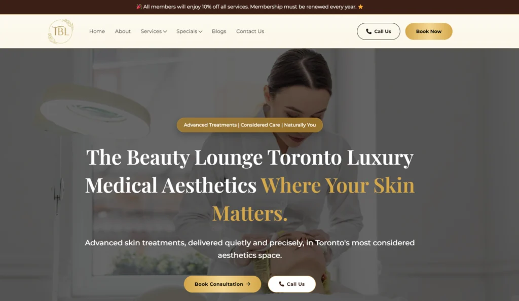 The Beauty Lounge Toronto - one of the best laser hair removal clinics for legs in Toronto.
