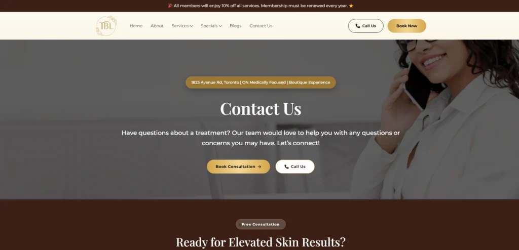 The Beauty Lounge Toronto - one of the best underarm laser hair removal clinics in Toronto.
