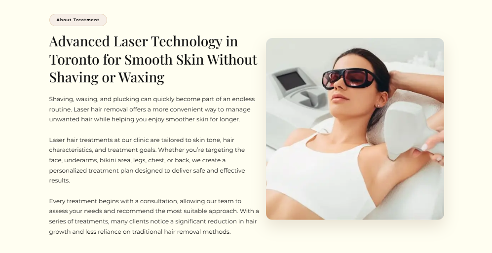 The Beauty Lounge Toronto - laser hair removal clinics for bikini area in Toronto.