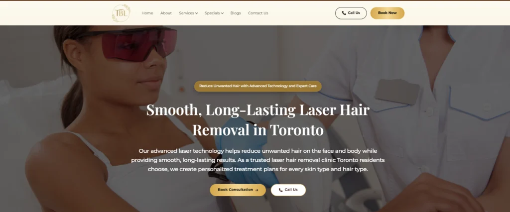 The Beauty Lounge Toronto - full back hair laser removal in Toronto.