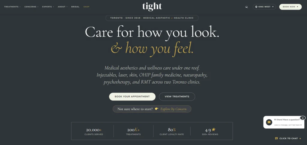 Tight Clinic Toronto - armpit laser hair removal in Toronto.