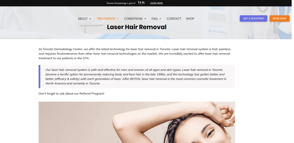 Toronto Dermatology Centre - laser hair removal for ingrown hairs in Toronto.